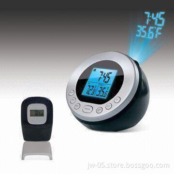 Projection Clock with AM/FM Radio, Temperature, and Humidity Display